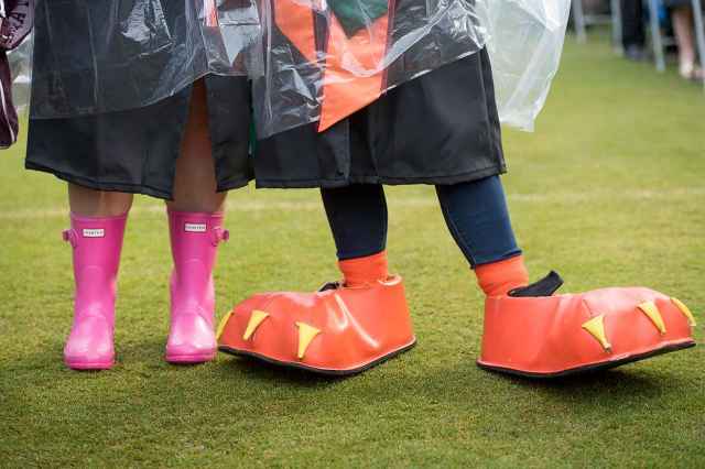 Graduates came prepared to stay dry