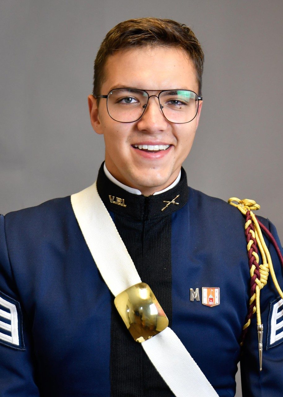 Benjamin studied Political Science and was a part of the Corps of Cadets. He has served roles as the Cadet Alumni Liaison Officer, Platoon Leader for Mike Company, and assistant S-2 for the 1st battalion. In addition to these Corps positions, he has served as a peer mentor for PSCI 1034 and spent three years on the HokiePRIDE executive board. After graduation, he will be commissioned as a Second Lieutenant in the United States Army as an Ordnance Officer stationed in Germany.