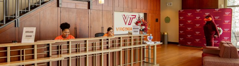 The Visitor and Undergraduate Admissions Center, Front Desk.